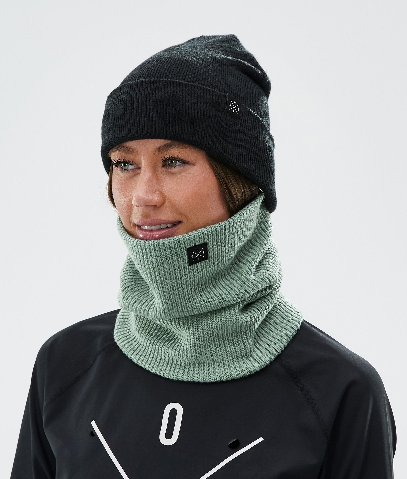 Dope 2X-Up Knitted Skimasker Faded Green, Afbeelding 3 van 3