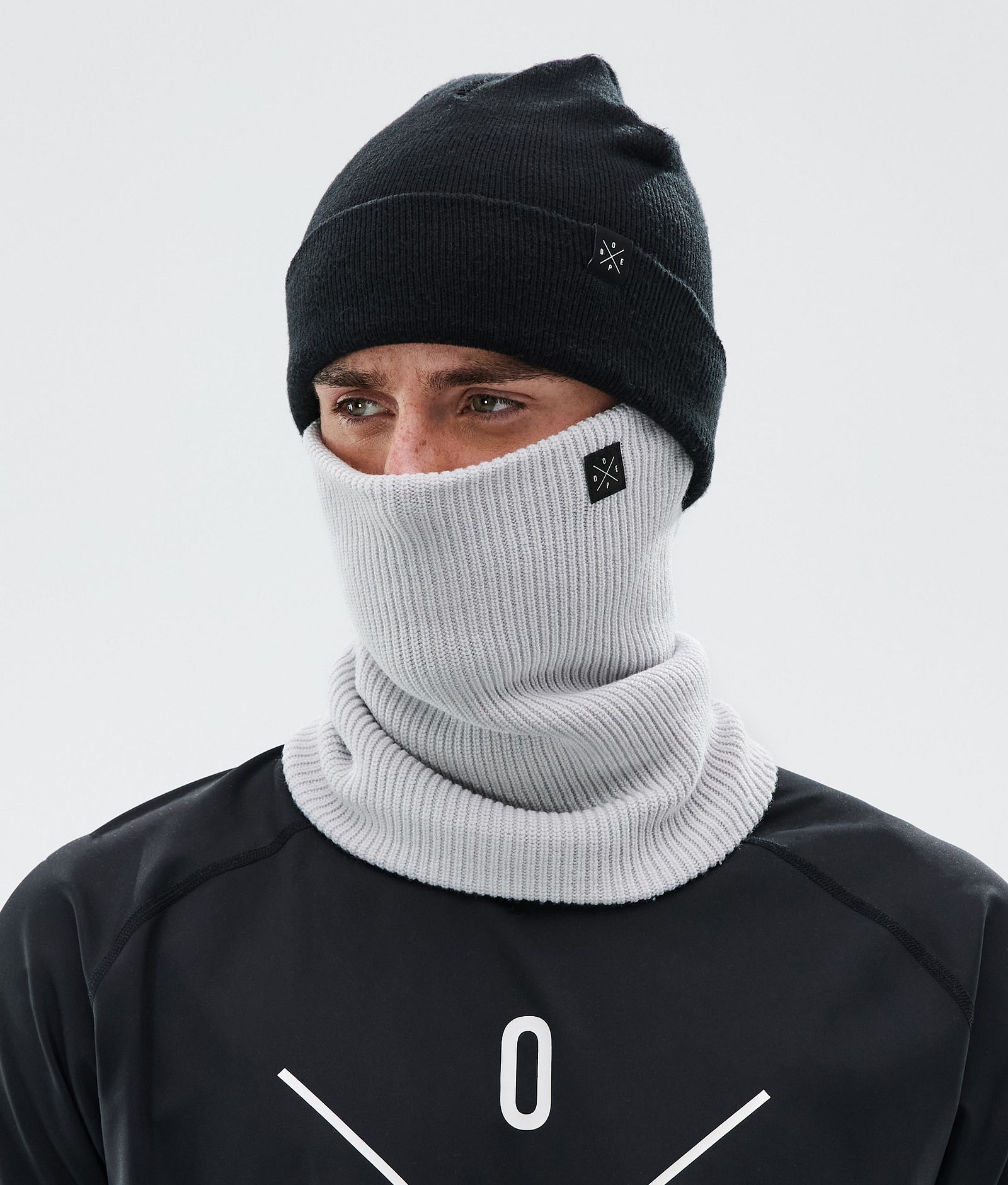 Dope 2X-Up Knitted Skimasker Light Grey, Afbeelding 2 van 3