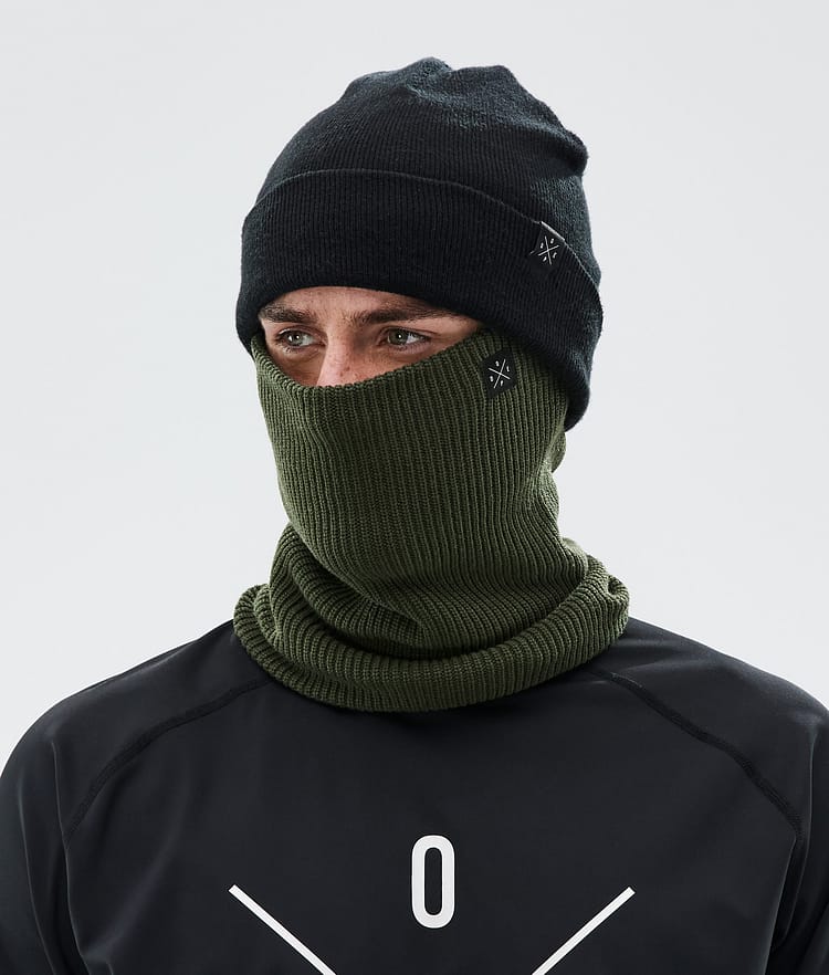 Dope 2X-Up Knitted Facemask Olive Green, Image 2 of 3