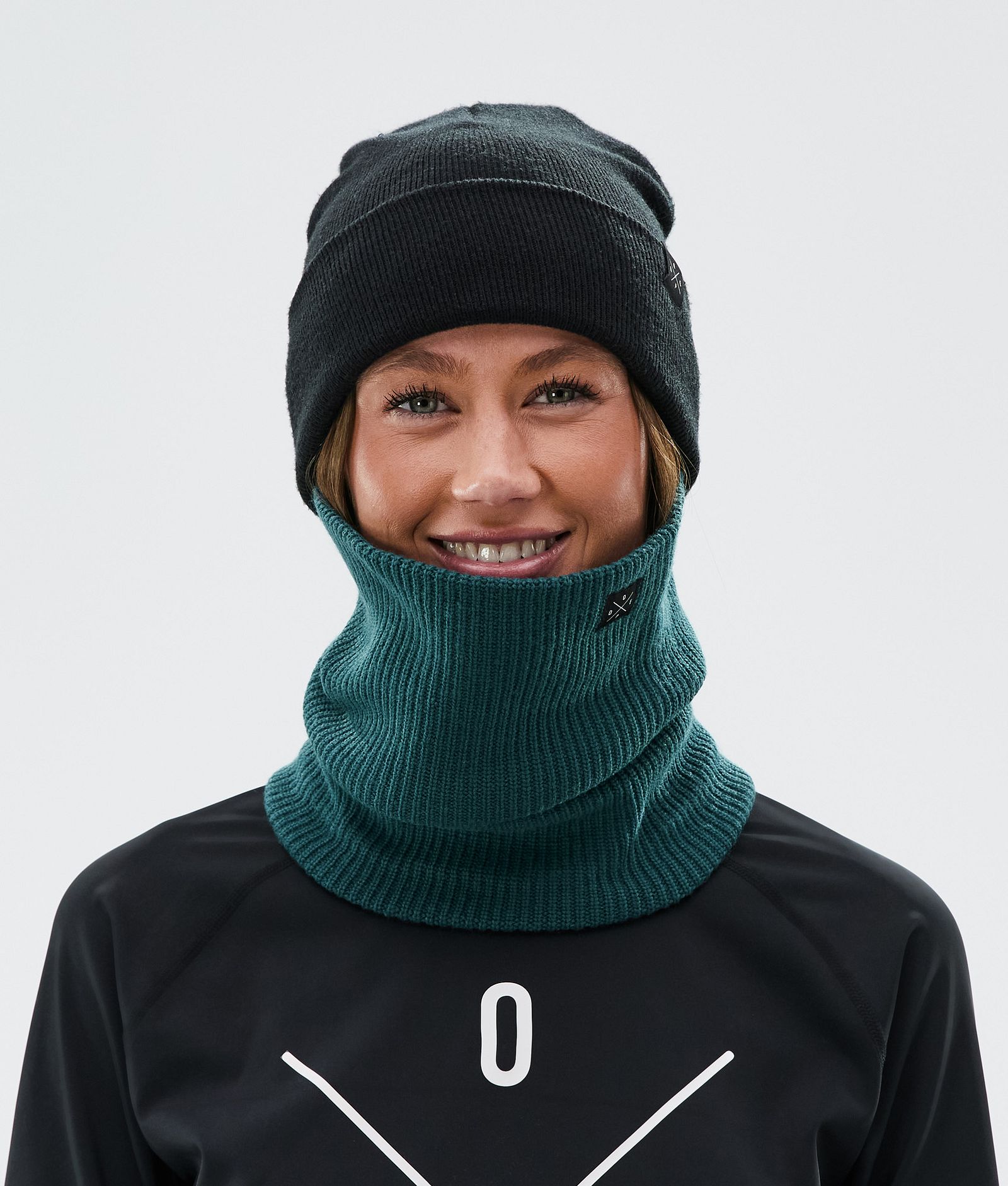 Dope 2X-Up Knitted Ochraniacze na Twarz Bottle Green, Zdjęcie 3 z 3