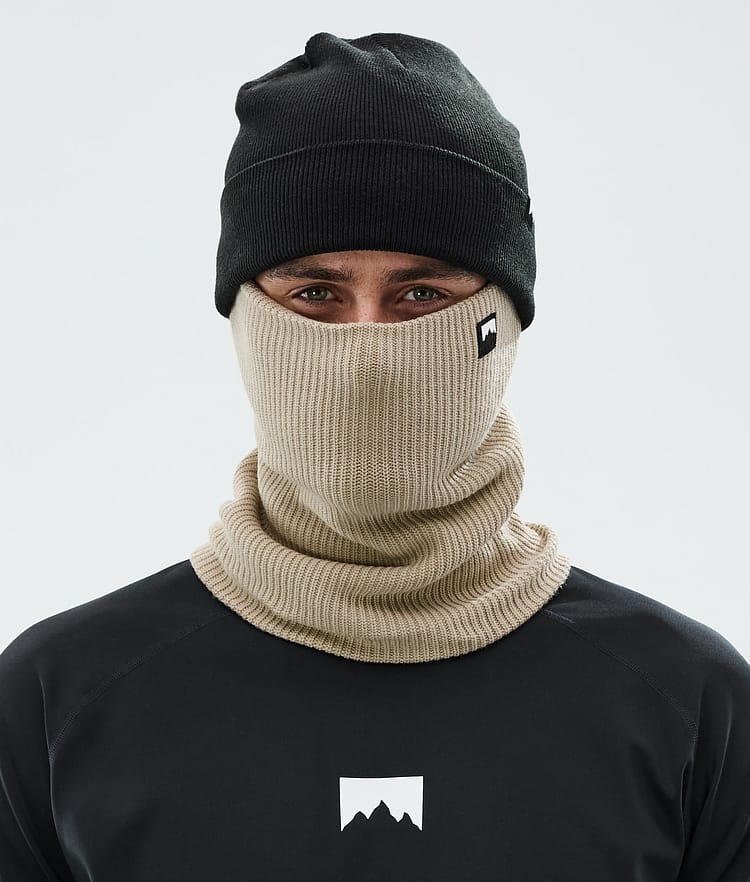 Montec Classic Knitted Facemask Sand, Image 2 of 3