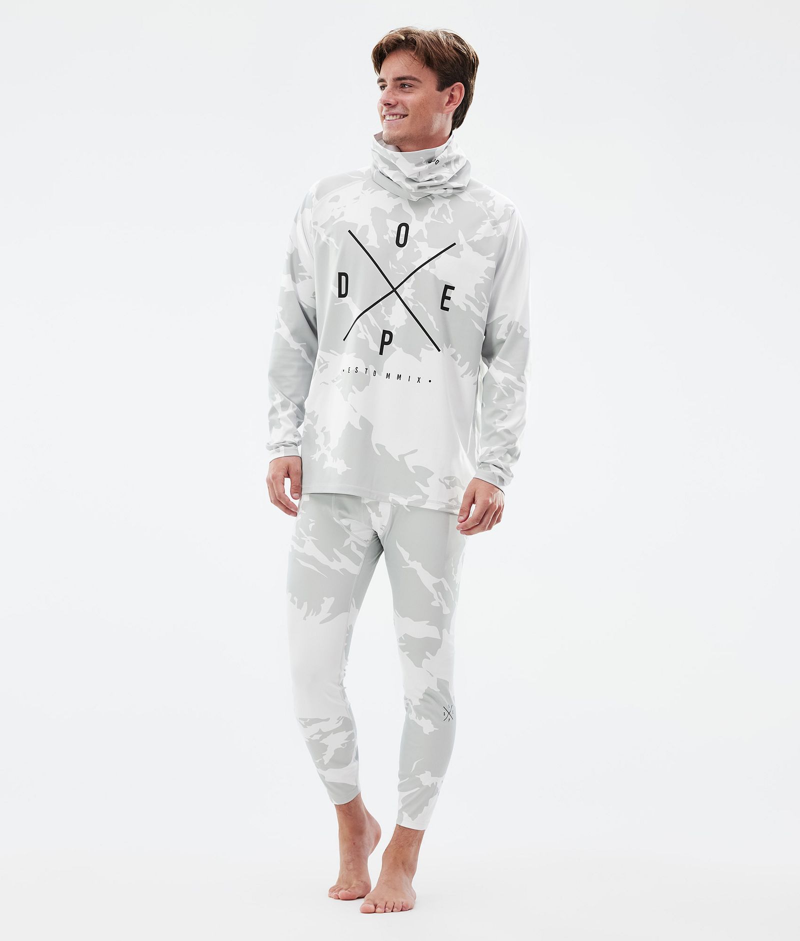 Dope Snuggle Base Layer Top Men 2X-Up Grey Camo, Image 3 of 7