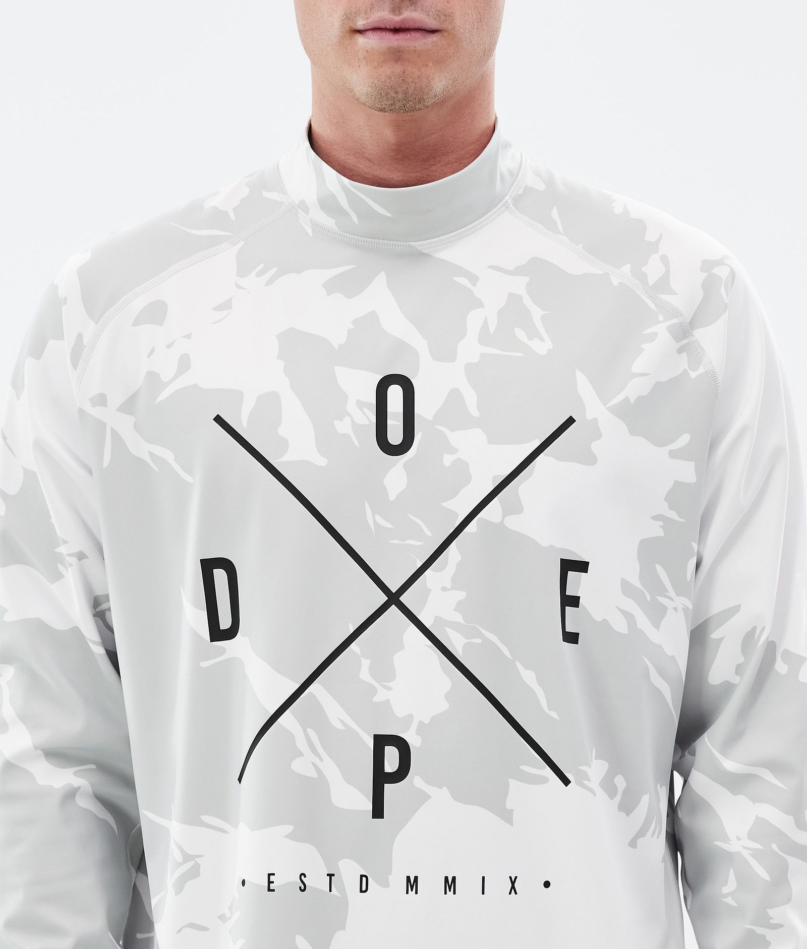 Dope Snuggle Base Layer Top Men 2X-Up Grey Camo, Image 6 of 7