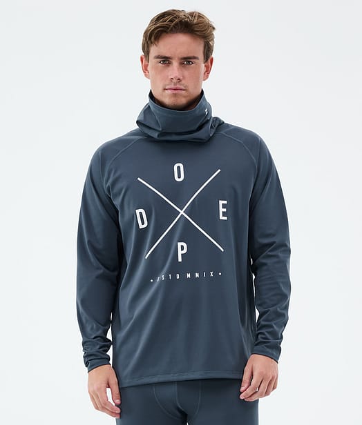 Dope Snuggle Baselayer top Herre 2X-Up Metal Blue