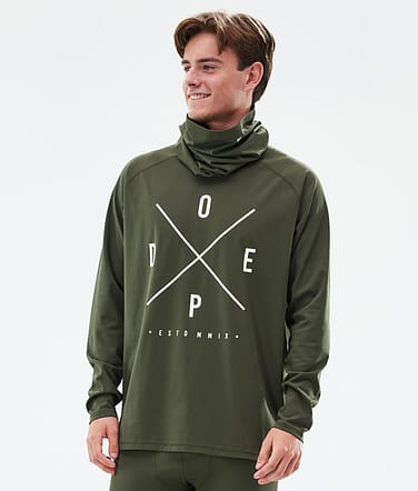 Dope Snuggle Base Layer Top Men 2X-Up Olive Green