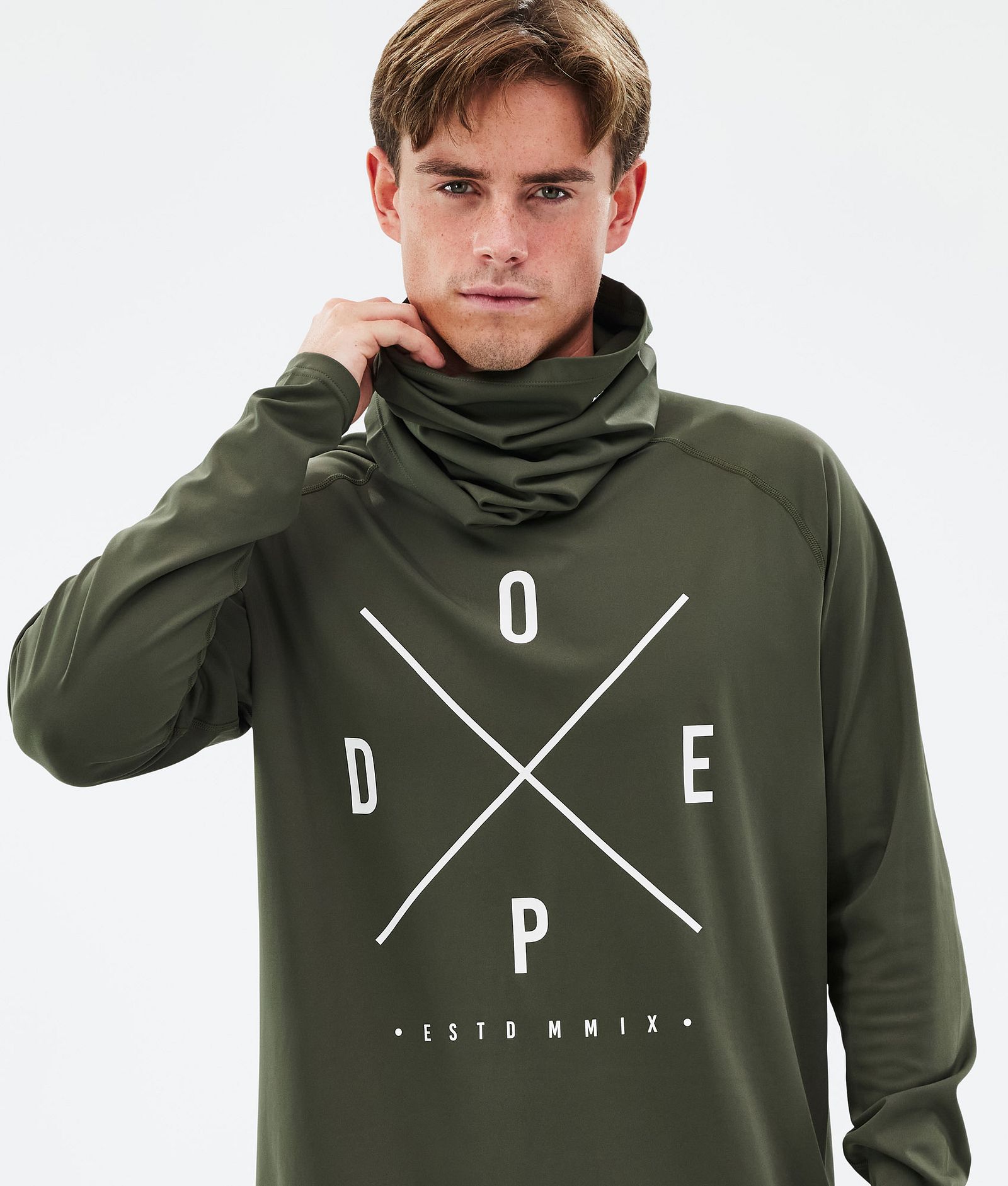 Dope Snuggle Termotričko Pánské 2X-Up Olive Green, Obrázek 2 z 7