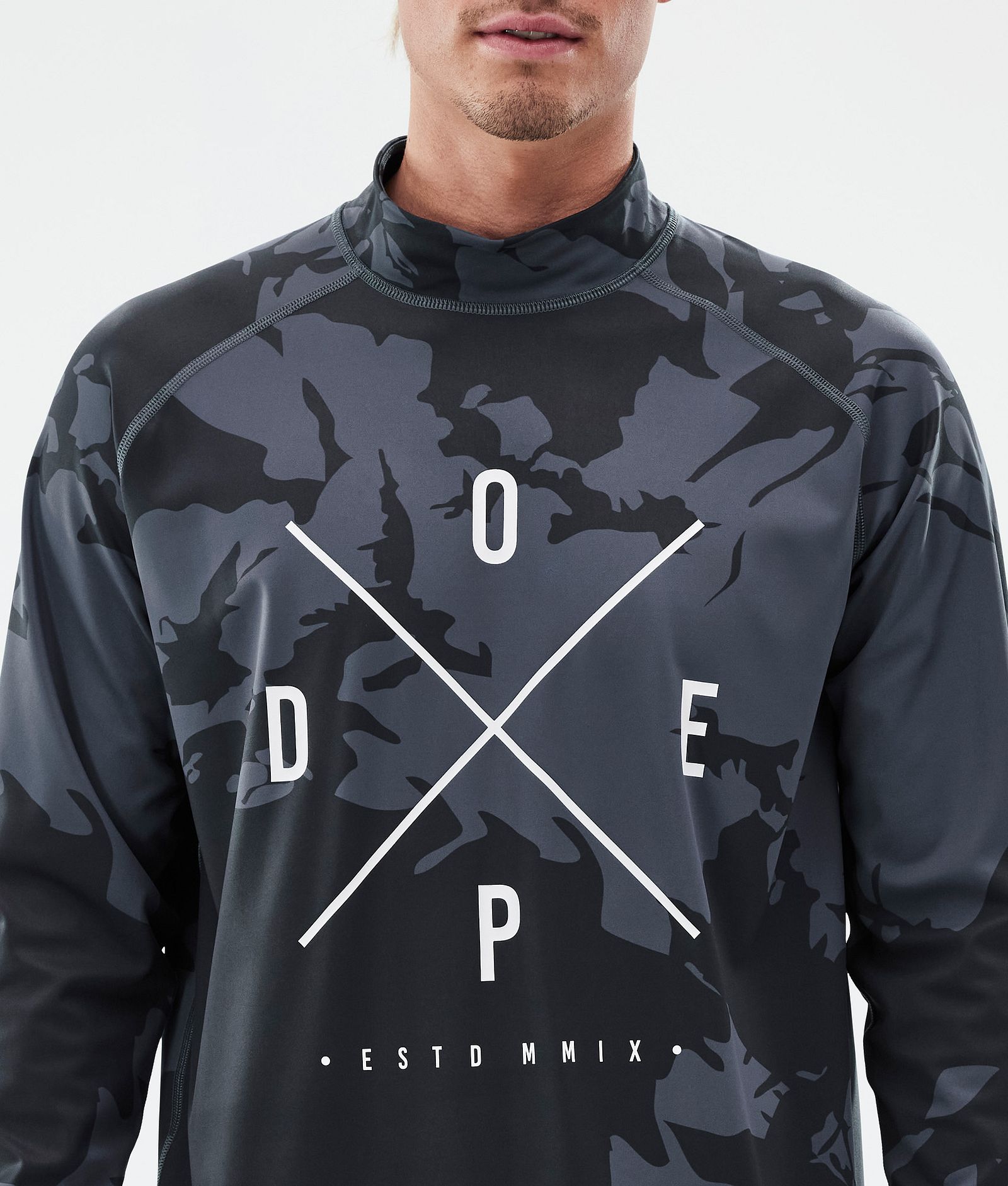 Dope Snuggle Maglia Termica Uomo 2X-Up Metal Blue Camo - Blu