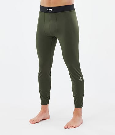 Dope Snuggle Pantaloni Termici Uomo 2X-Up Olive Green