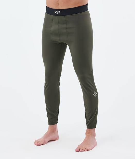 Dope Snuggle Legginsy Termoaktywne Mężczyźni 2X-Up Olive Green