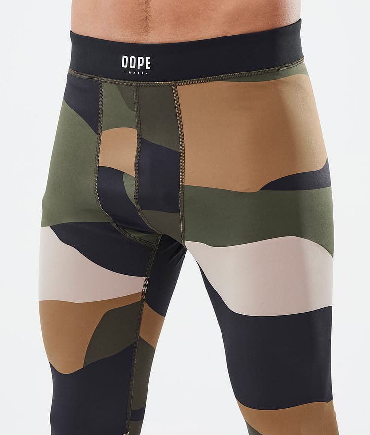 Dope Snuggle Base Layer Pant Men 2X-Up Shards Gold Green, Image 5 of 7