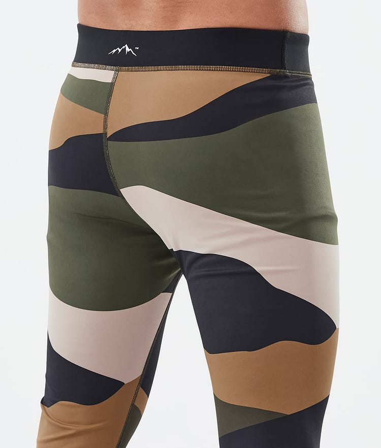 Dope Snuggle Base Layer Pant Men 2X-Up Shards Gold Green, Image 6 of 7