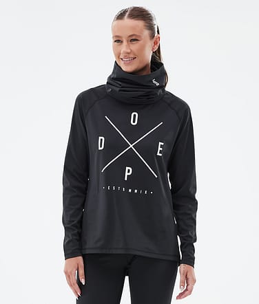 Dope Snuggle W Baselayer top Dame 2X-Up Black