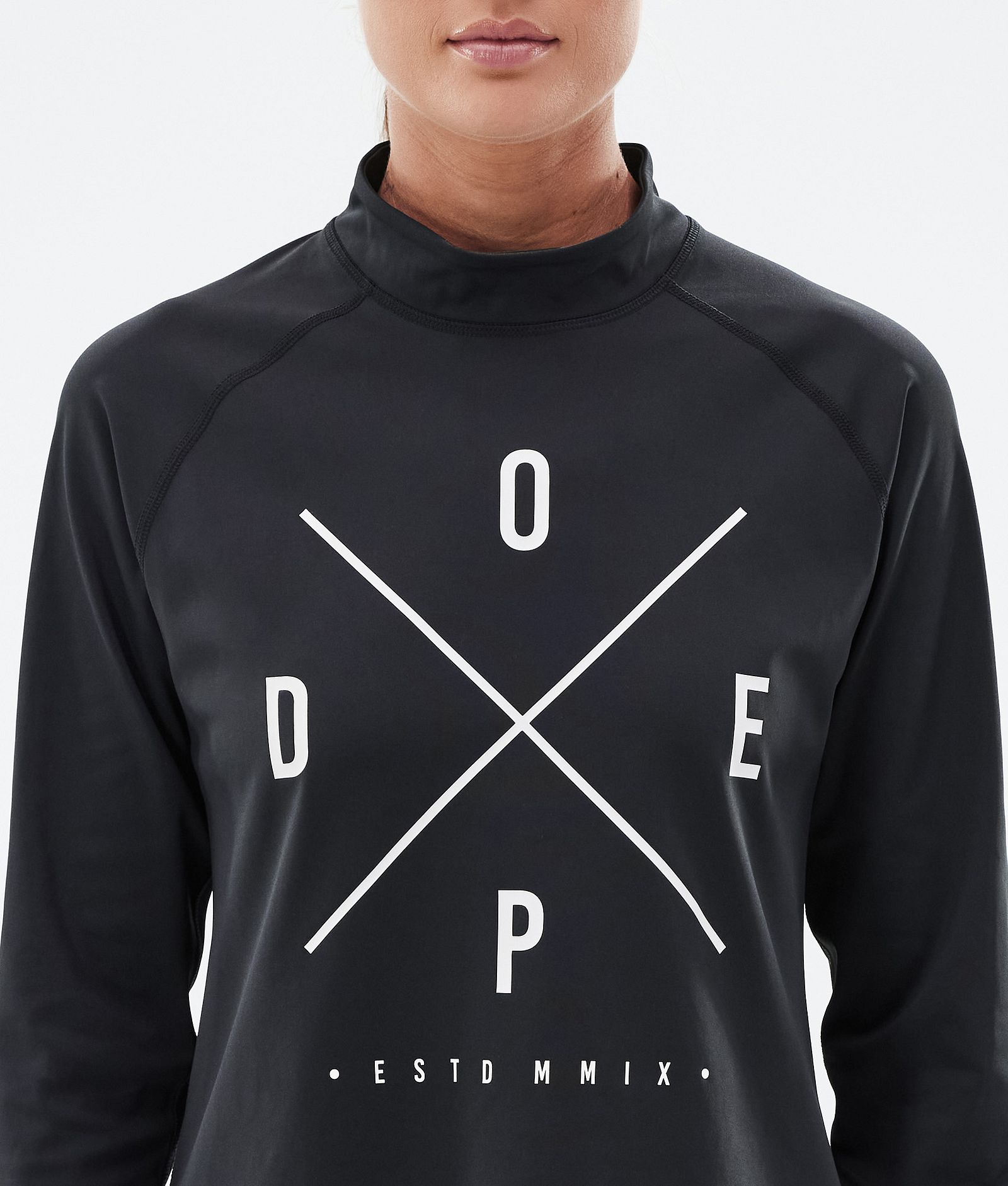 Dope Snuggle W Base Layer Top Women 2X-Up Black, Image 6 of 7