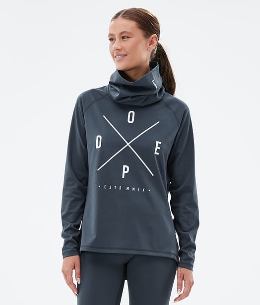 Dope Snuggle W Top Termiczny Kobiety Metal Blue