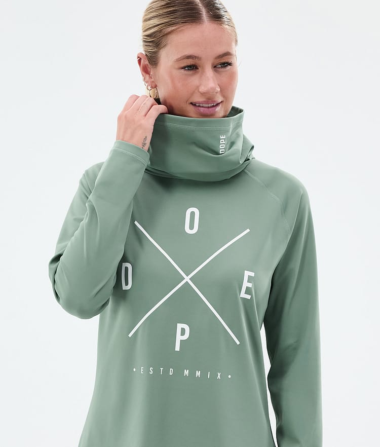 Dope Snuggle W Tee-shirt thermique Femme 2X-Up Faded Green, Image 2 sur 7