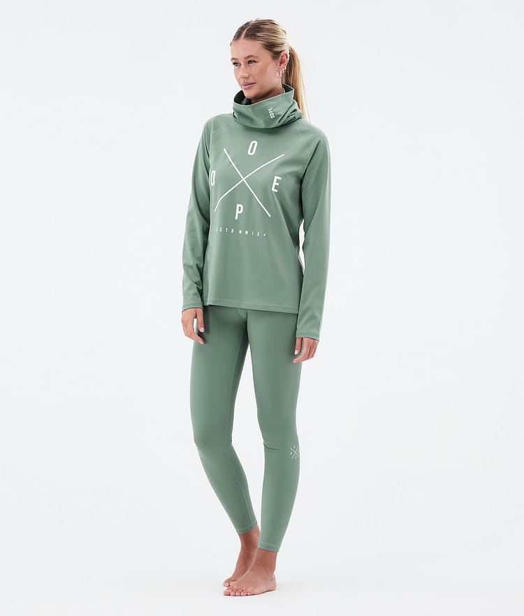 Dope Snuggle W Tee-shirt thermique Femme 2X-Up Faded Green, Image 3 sur 7