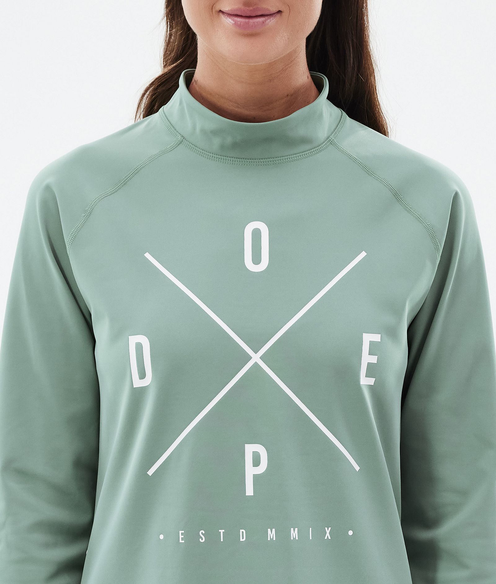 Dope Snuggle W Maglia Termica Donna 2X-Up Faded Green, Immagine 6 di 7