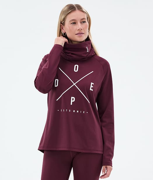 Dope Snuggle W Tee-shirt thermique Femme 2X-Up Burgundy