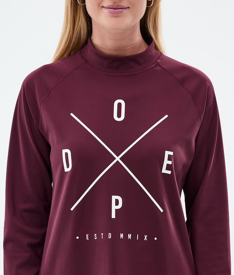 Dope Snuggle W Top Termiczny Kobiety 2X-Up Burgundy, Zdjęcie 6 z 7