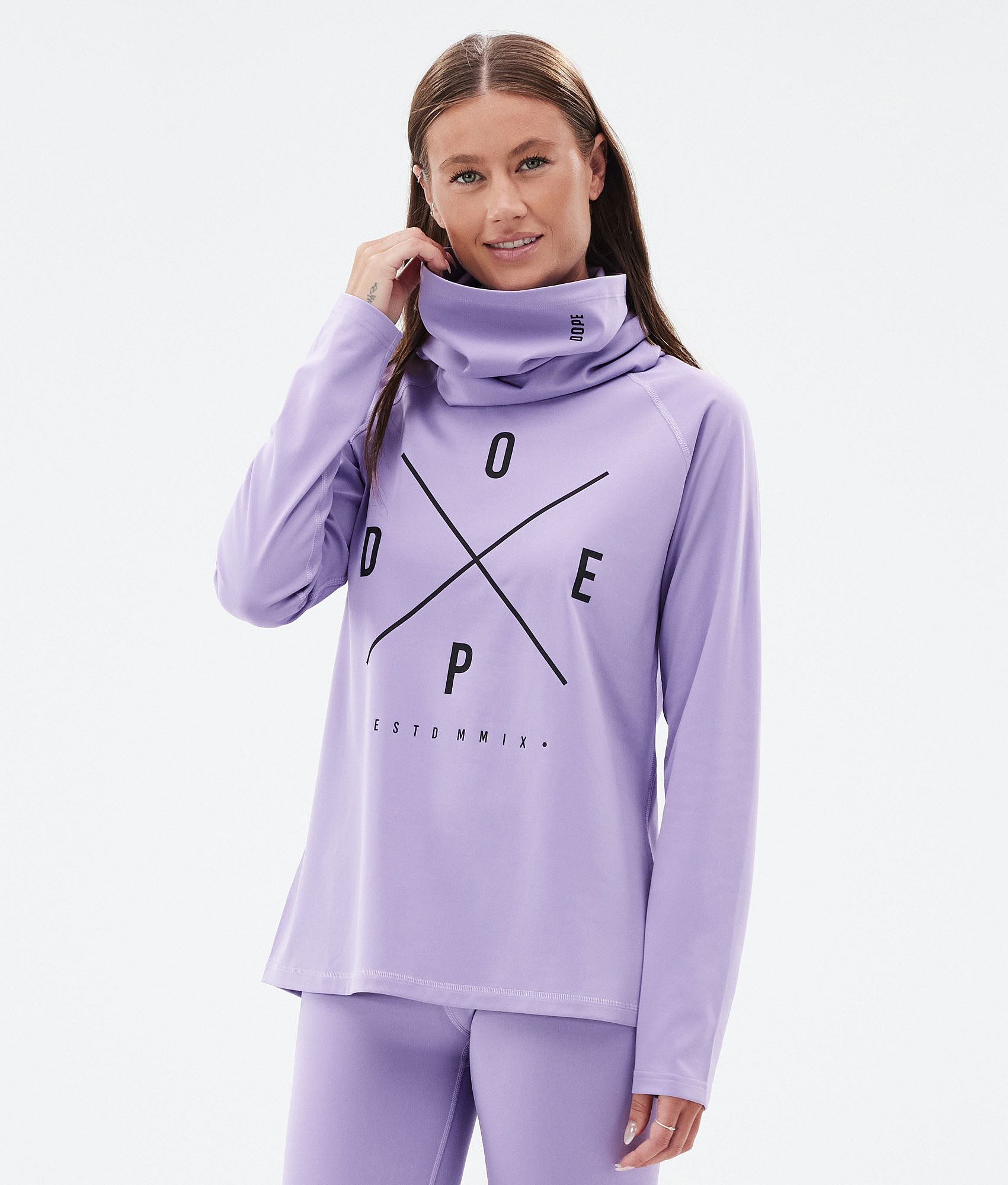 Dope Snuggle W Base Layer Top Women 2X Up Faded Violet Ridestore