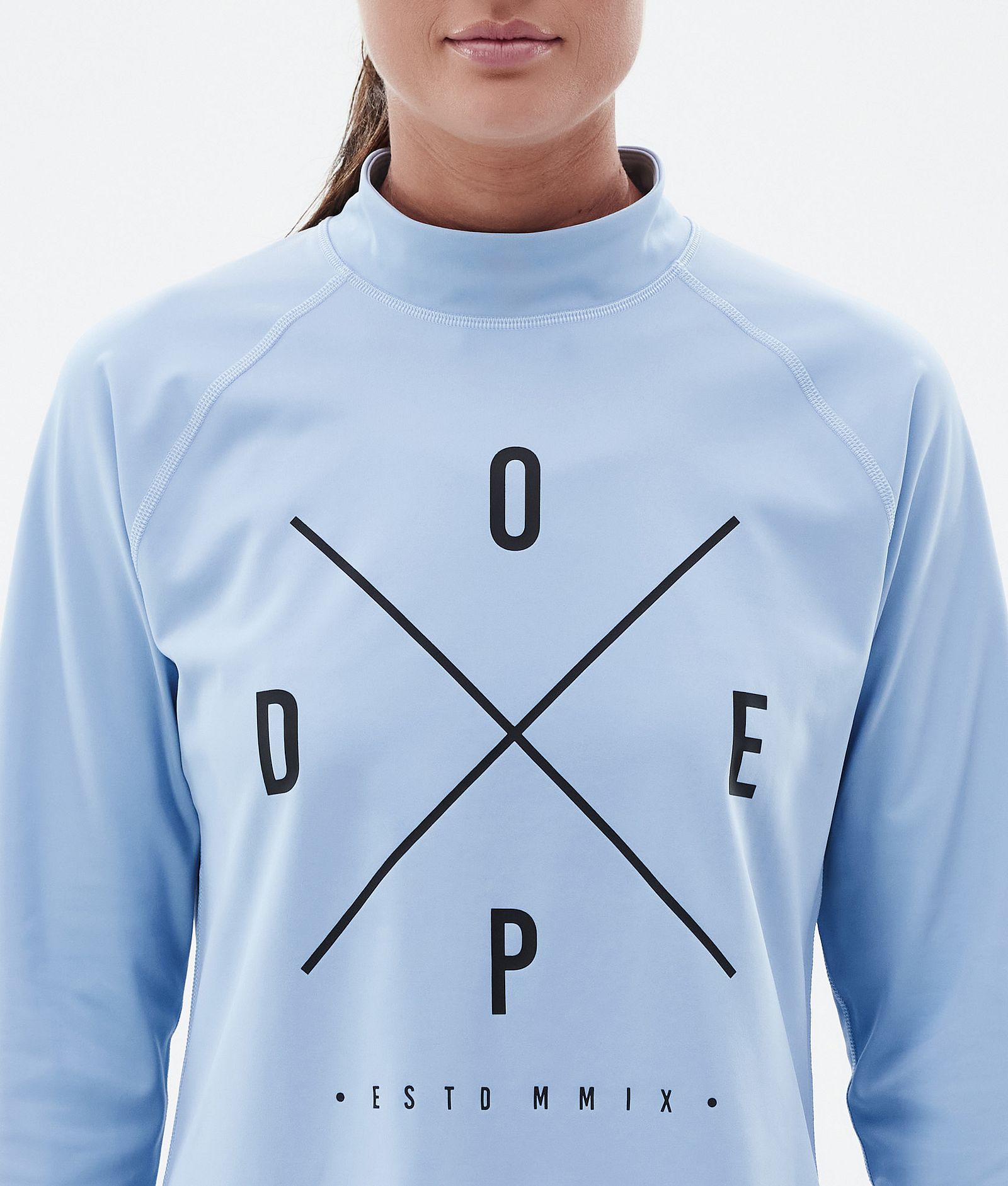 Dope Snuggle W Base Layer Top Women 2X-Up Light Blue, Image 6 of 7