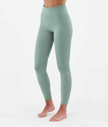 Dope Snuggle W Baselayer tights Dame 2X-Up Faded Green