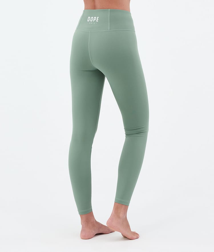 Dope Snuggle W Pantalon thermique Femme 2X-Up Faded Green, Image 2 sur 7