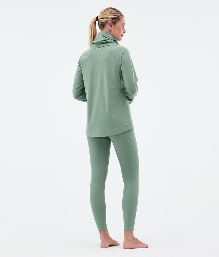 Dope Snuggle W Pantalon thermique Femme 2X-Up Faded Green, Image 4 sur 7
