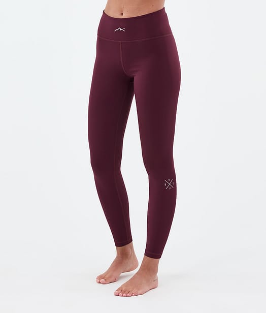 Dope Snuggle W Baselayer tights Dame 2X-Up Burgundy