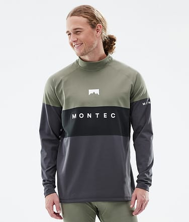 Montec Alpha Camiseta Térmica Hombre Greenish/Black/Phantom