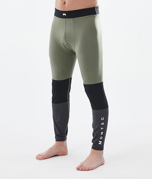 Montec Alpha Baselayer tights Herre Greenish/Black/Phantom