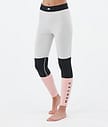 Montec Alpha W Baselayer tights Dame Light Grey/Black/Soft Pink