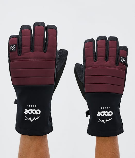 Dope Ace 24 Gants de Ski Burgundy