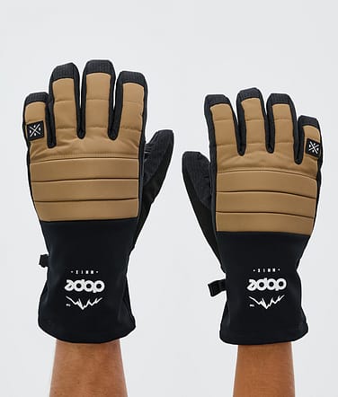 Dope Ace Ski Gloves Gold