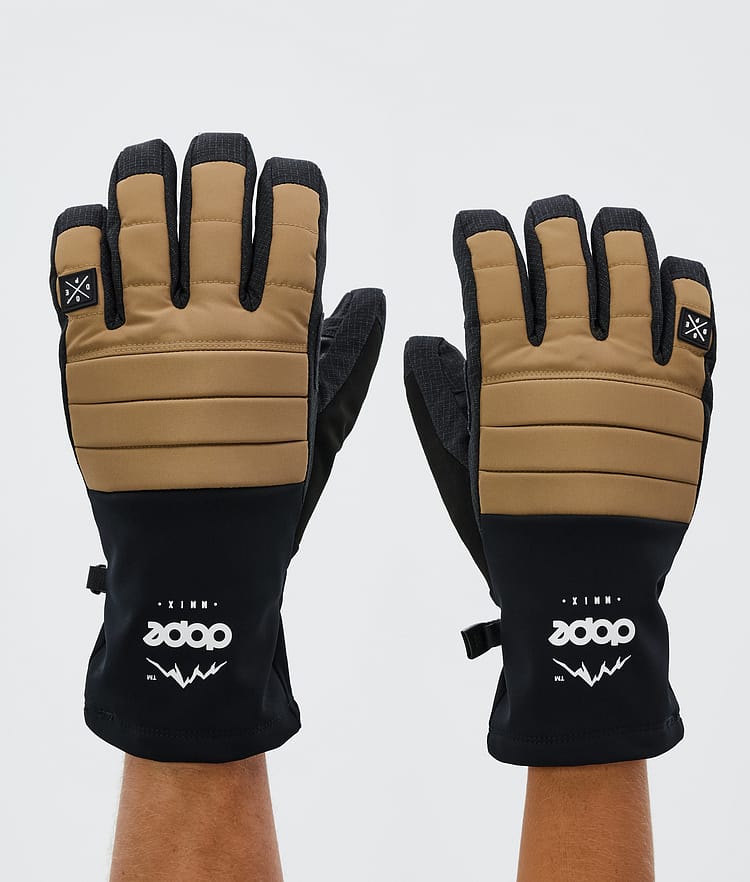 Dope Ace Ski Gloves Gold, Image 1 of 5