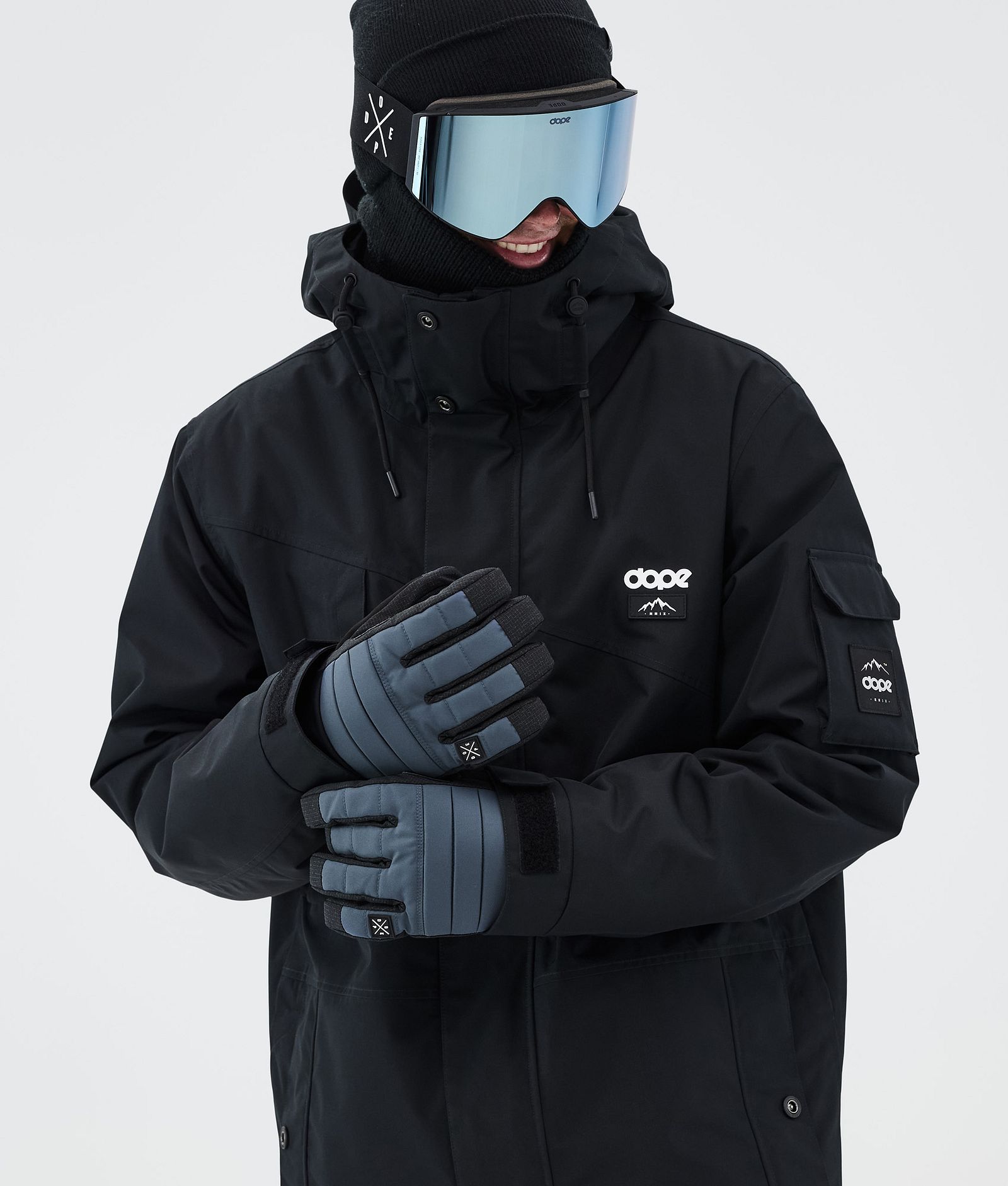 Dope Ace Ski Gloves Metal Blue, Image 3 of 5