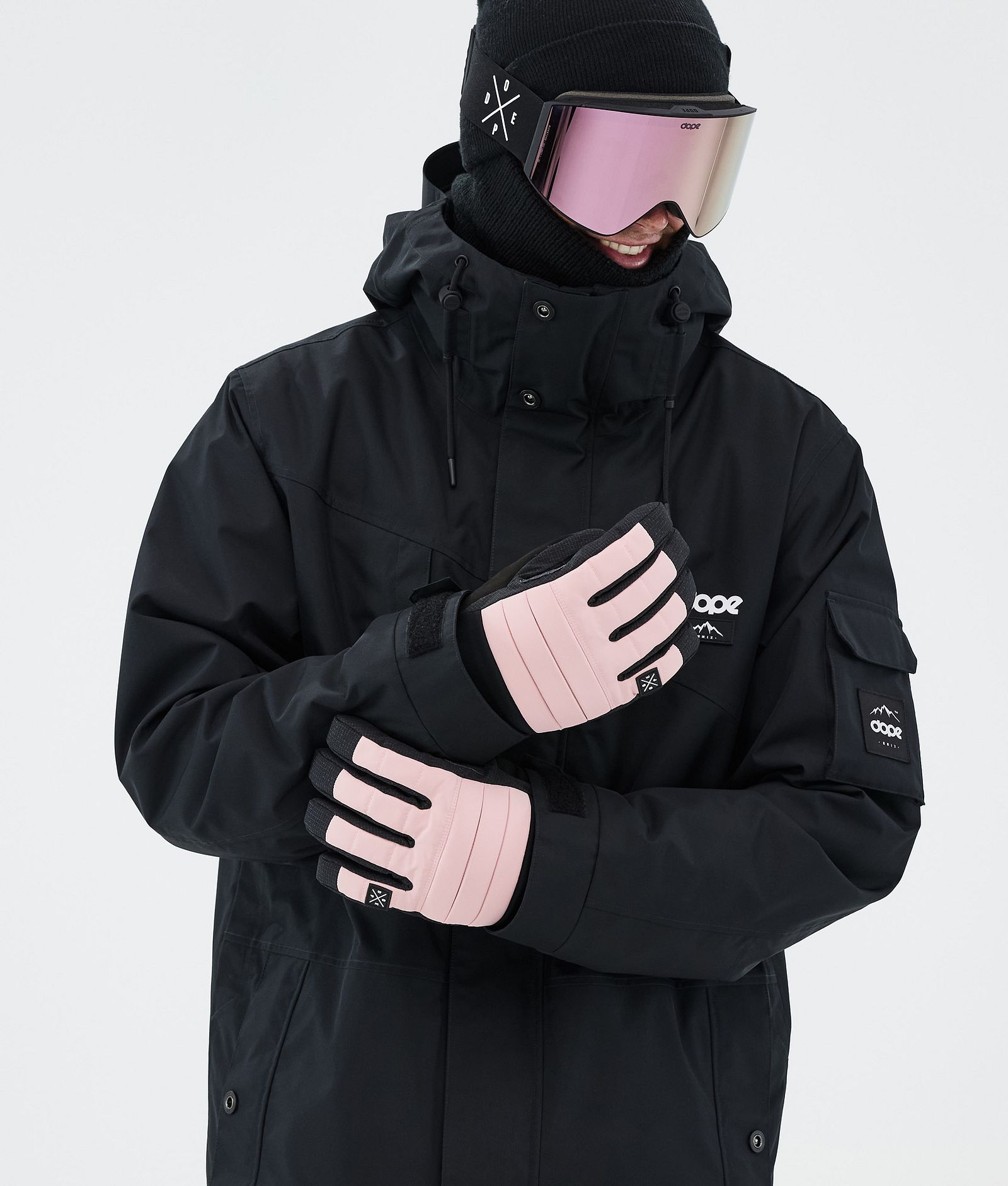 Dope Ace Ski Gloves Soft Pink, Image 4 of 5