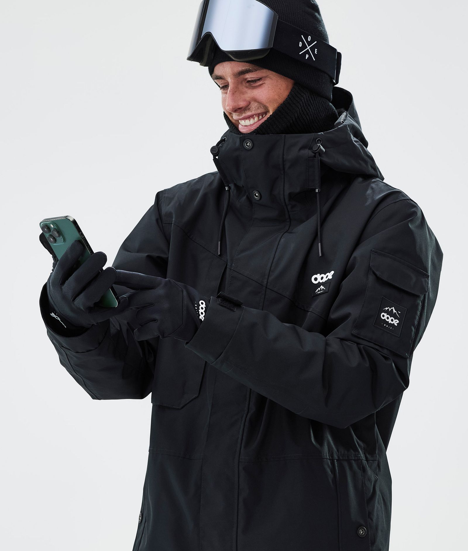 Dope Essential Chaussettes de ski Homme Black