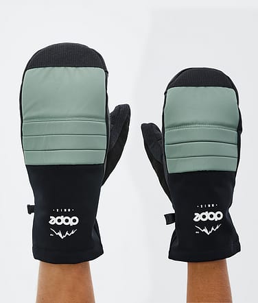 Dope Ace Snow Mittens Faded Green