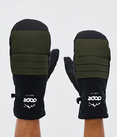 Dope Ace Snow Mittens Olive Green