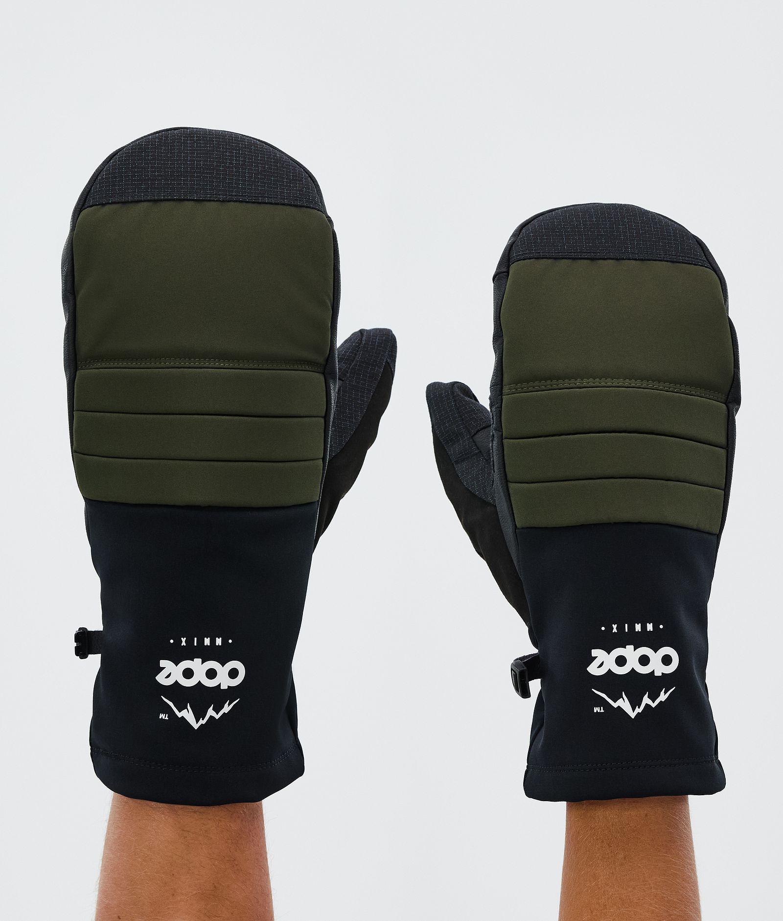 Dope Ace Snow Mittens Olive Green, Image 1 of 5