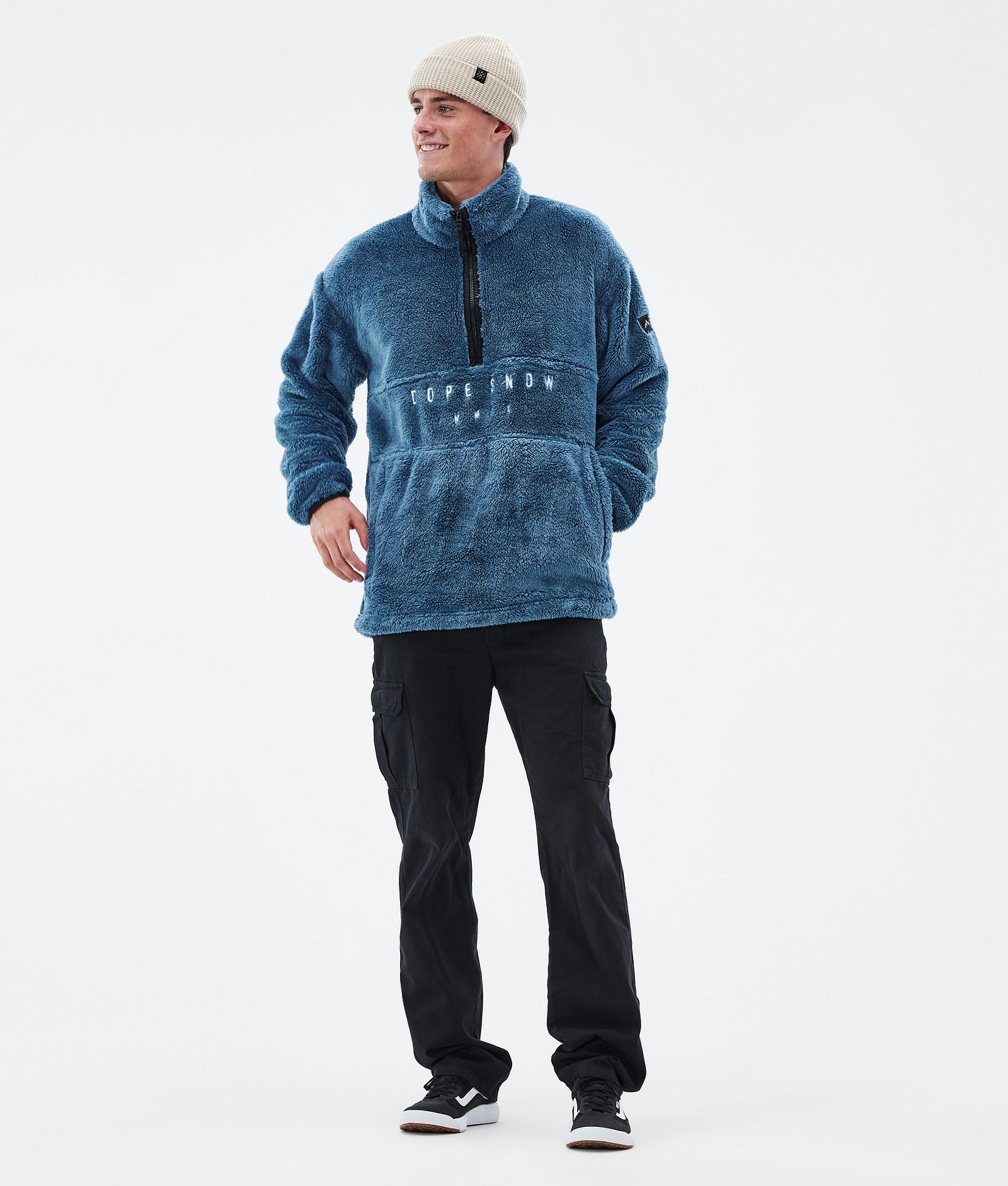 Dope Pile Fleece Sweater Men Blue Steel, Image 3 of 7