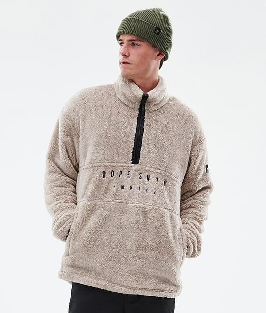 Dope Pile Fleece Sweater Men Sand