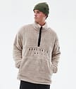 Dope Pile Fleecepullover Herren Sand