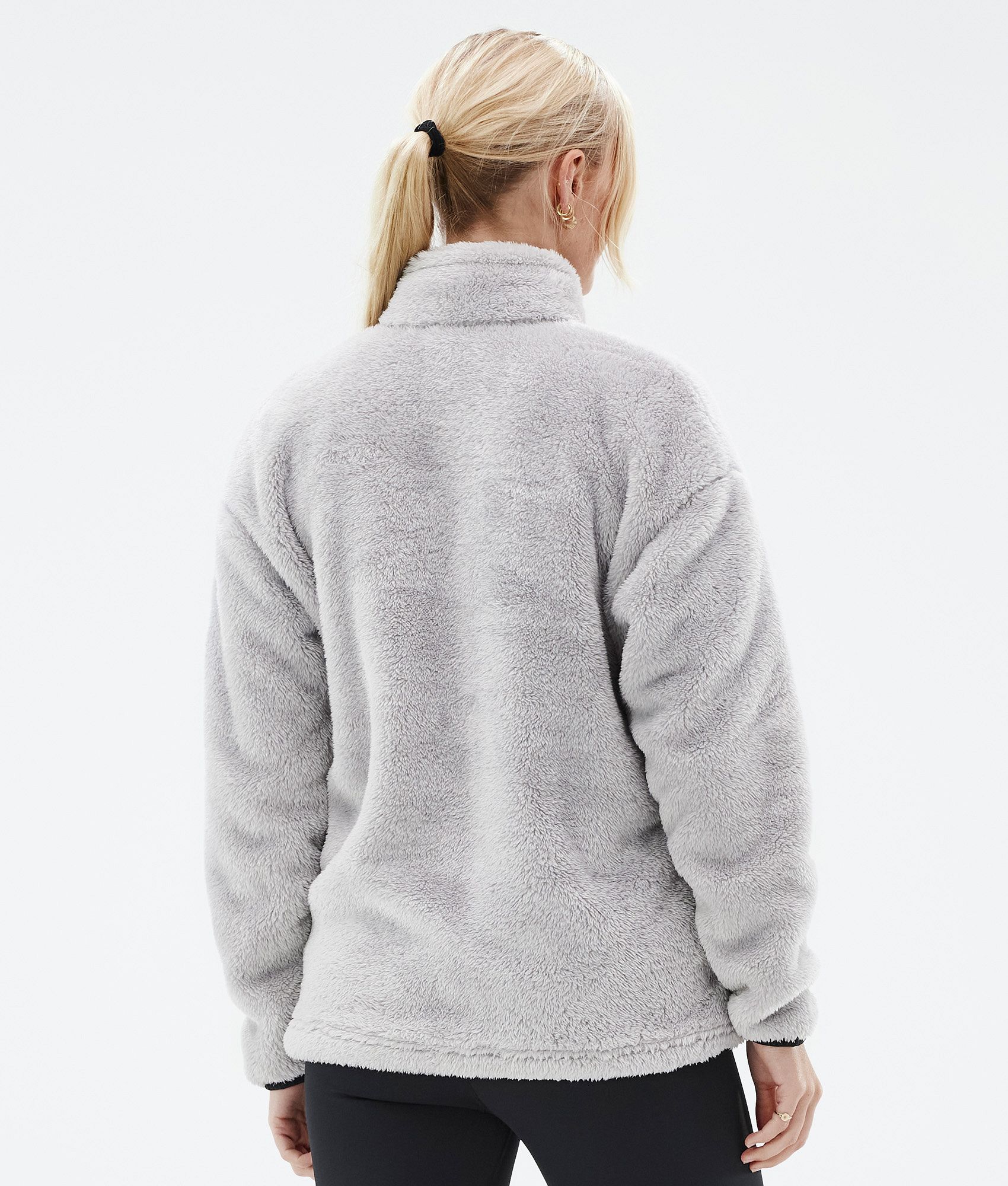 Light grey store sherpa pullover