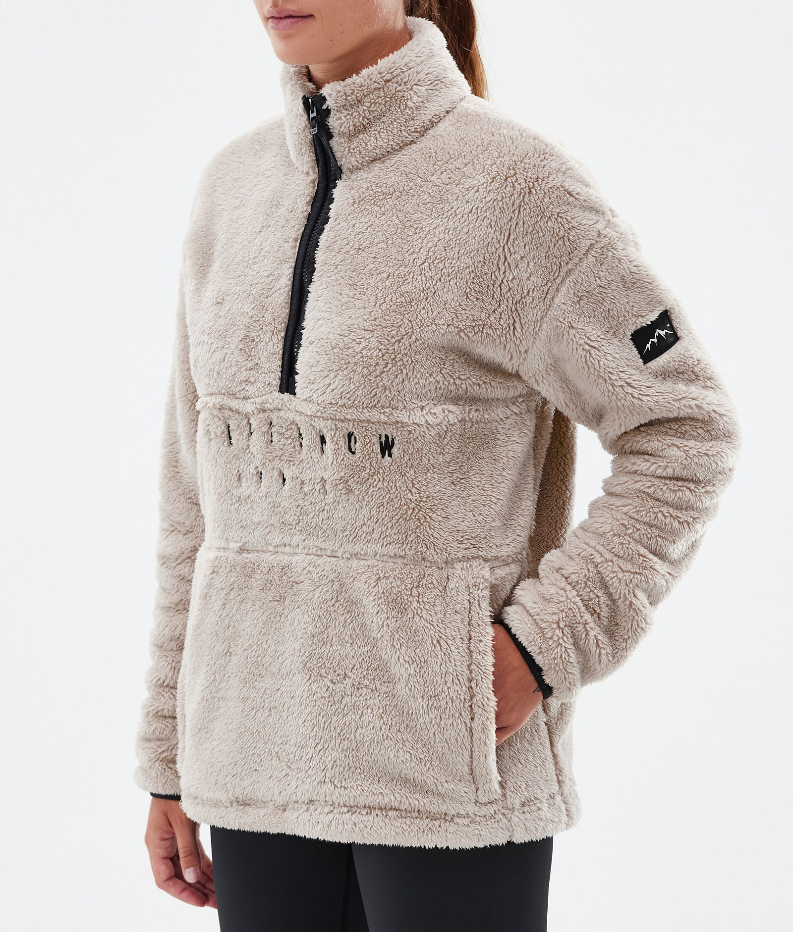 Dope Pile W Fleece Sweater Women Sand, Image 7 of 7