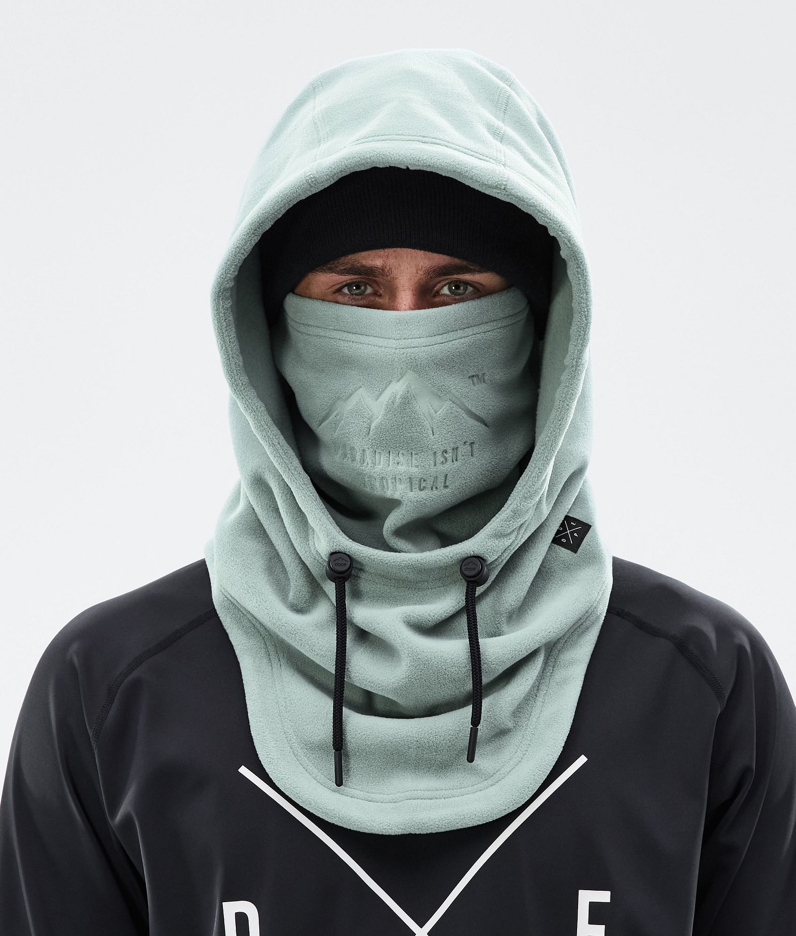 Dope Cozy Hood II Facemask Faded Green, Image 3 of 4