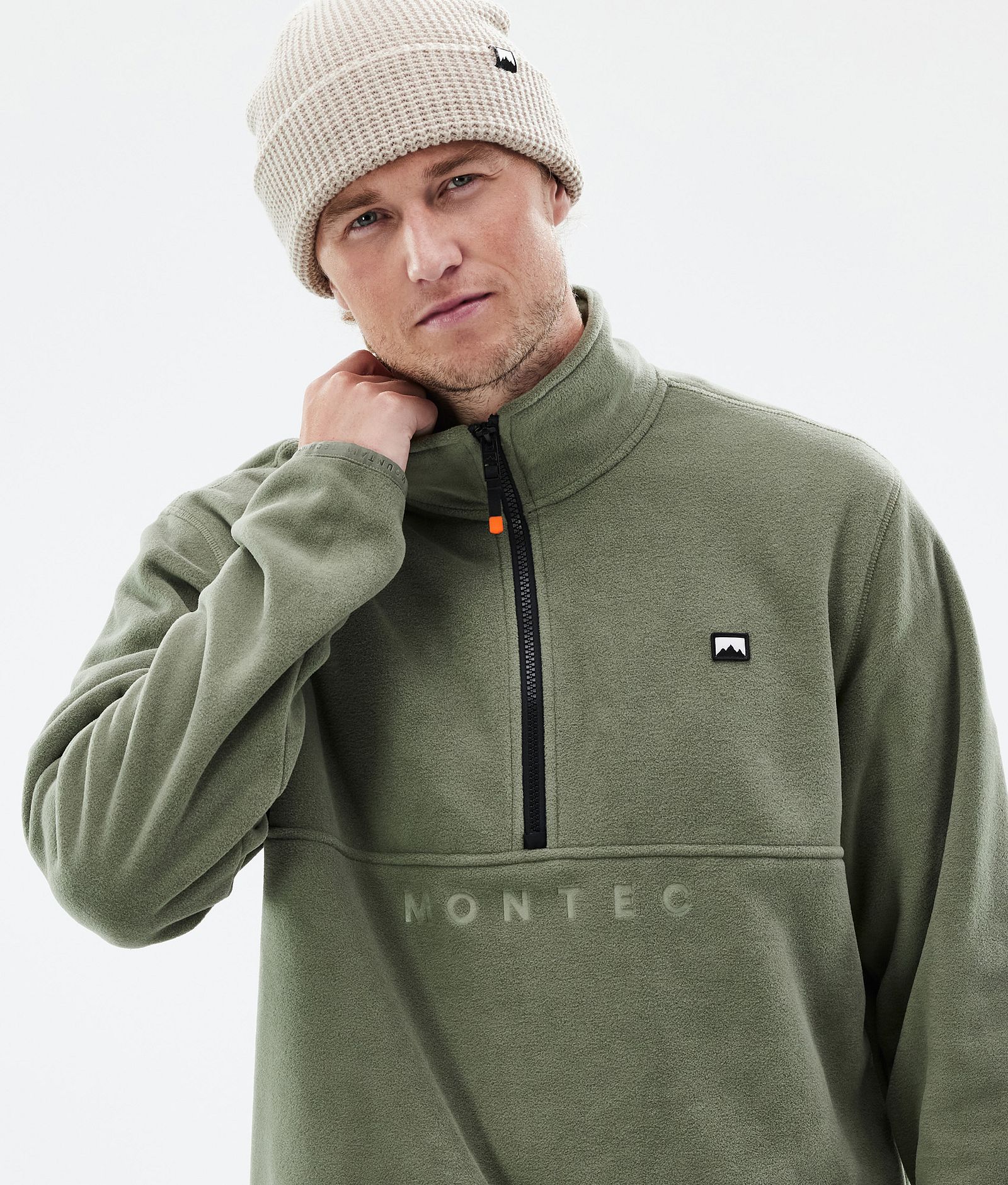 Montec Echo Fleece Sweater Men Greenish, Image 2 of 5