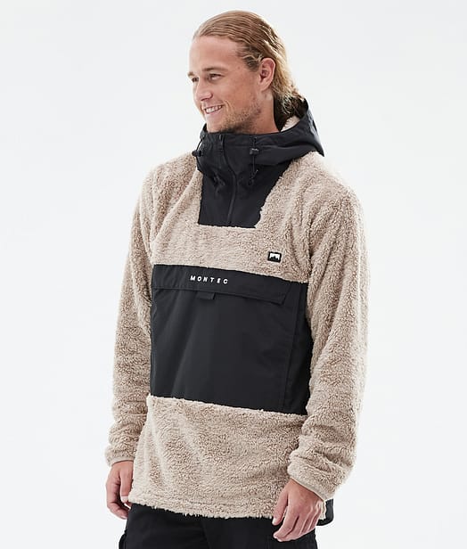 Montec Lima Fleece Hoodie Heren Sand/Black