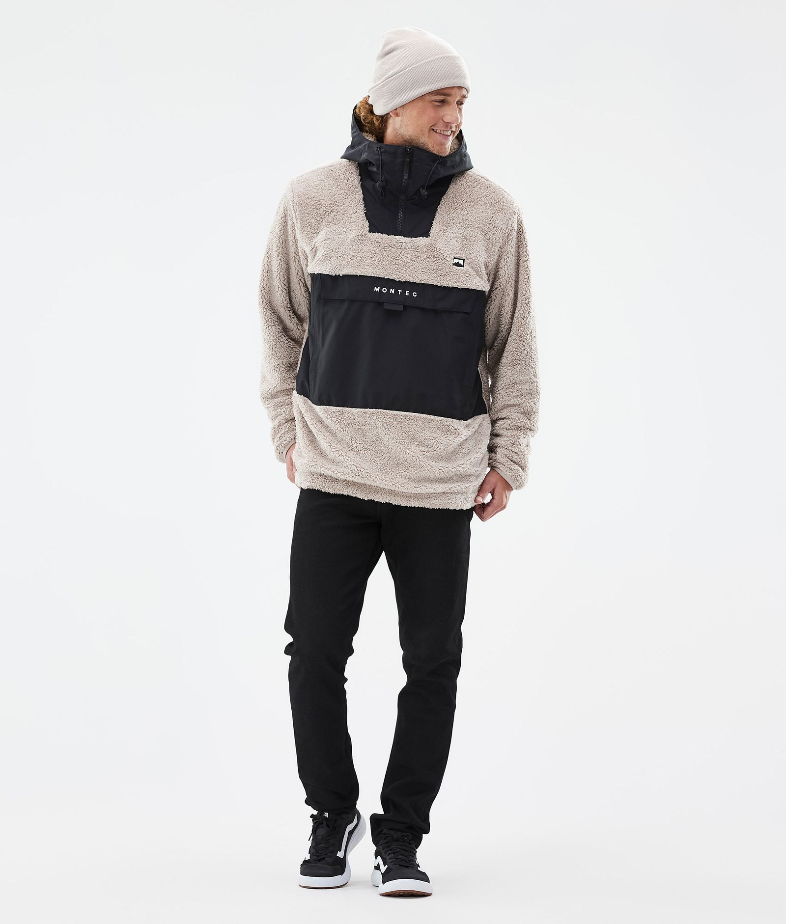 Montec Lima Pull Polaire Homme Sand/Black, Image 3 sur 8